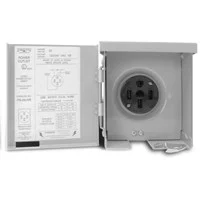 RV/EV Power Outlet Panel 50A 120/240V NEMA 14-50 Rainproof Enclosure