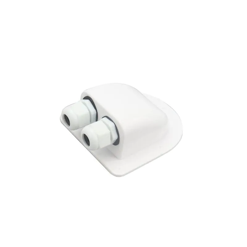 RV Sealed Waterproof Solar Double Cable Entry Gland Box for MC4 Cable. For cable diameters 5-10mm