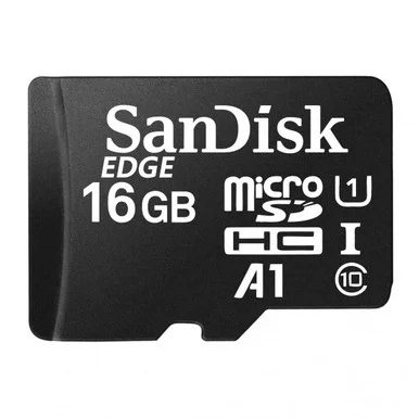 SanDisk Edge 16GB MicroSD Card - A1 U1 Class 10 - BLANK