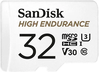 SanDisk High Endurance MicroSDHC Card - 32GB - BLANK