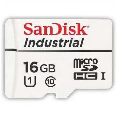 SanDisk Industrial MicroSDHC Card - 16GB - Class 10 - BLANK - BULK