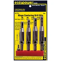 Self-Centering Hinge Bit Set, 4-Piece (#6-#12)