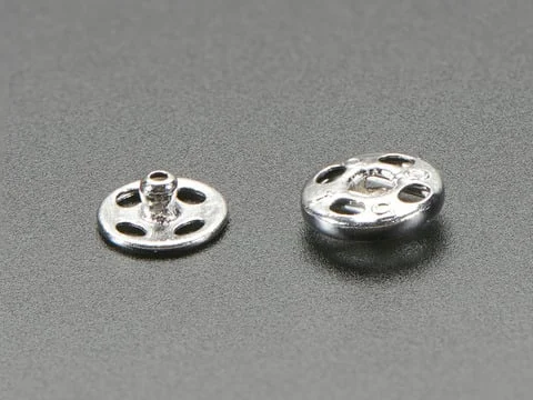 Sewable Snaps - 5mm Diameter - Card of 24