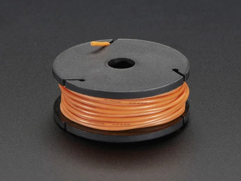 Silicone Cover Stranded-Core Wire - 25ft 26AWG - Orange