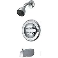 Single-Handle Pressure-Balance Tub and Shower Faucet, Chrome
