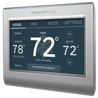 Smart Wi‑Fi 7-Day Programmable Touchscreen Thermostat, White