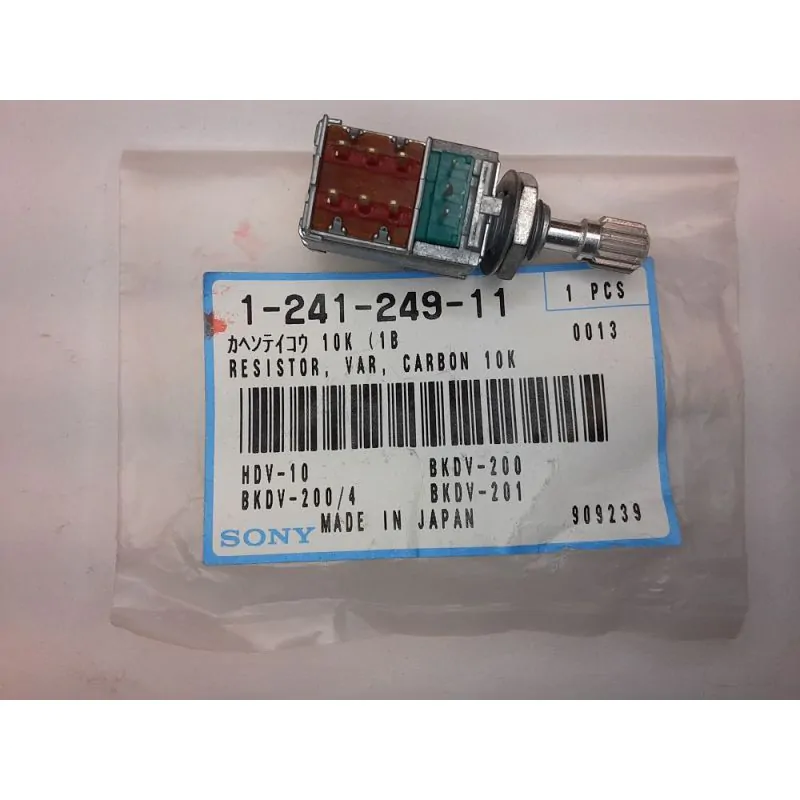 SONY 10K OHM CARBON POTENTIOMETER WITH DPDT PUSH PULL SWITCH