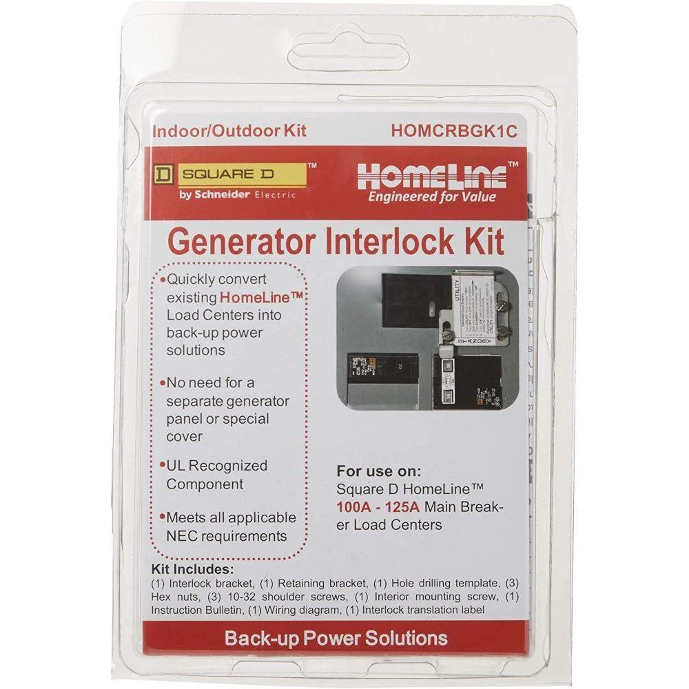 SQUARE D HOMLINE OUTDOOR INTERLOCK KIT