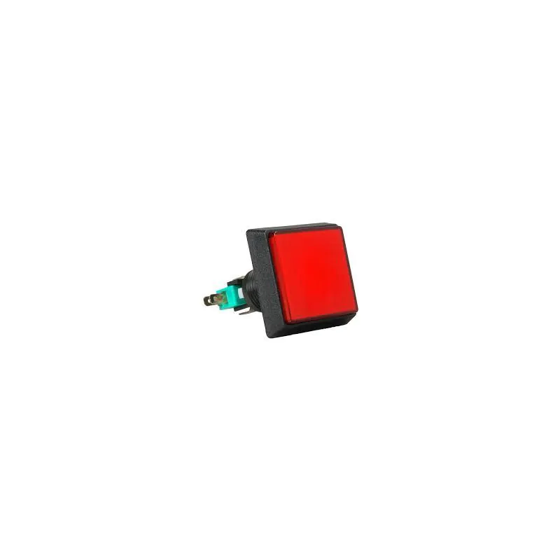 Square Large Display Switch Red Momentary Normally Open or Closed