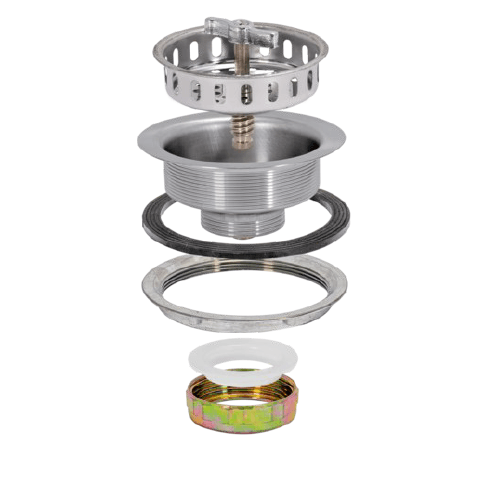 SS SPIN & SEAL STRNR W/DC NUT