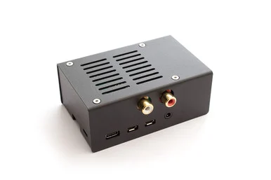 Steel case for HiFiBerry DAC+/ADC, Pi 4 - Black