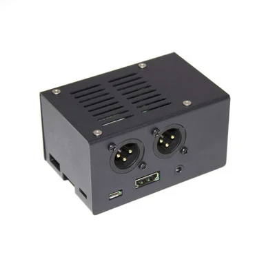 Steel case for HiFiBerry DAC+ XLR, Black Cover, Pi 3