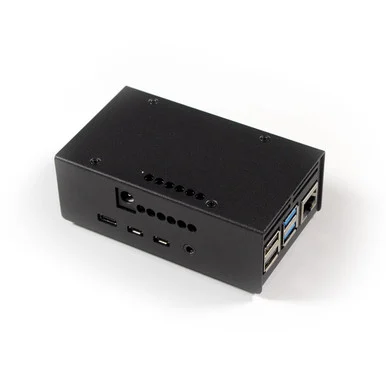 Steel Case Pi 4 for HiFiBerry AMP2 & AMP3 - Black
