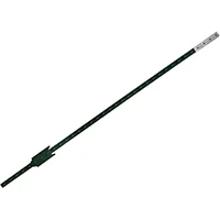 Steel T-Post with Anchor Plate, 10 ft, Green