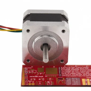 Stepper motor – NEMA-17 size – 200 steps/rev, 12V 350mA