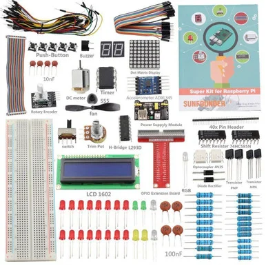 SunFounder Super Starter Kit V2.0 for RPi 3B+ 3B 2B B+ A+ Zero