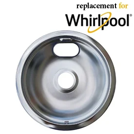 SUPCO DP6406 6" Chrome Drip Pan for Whirlpool Ranges