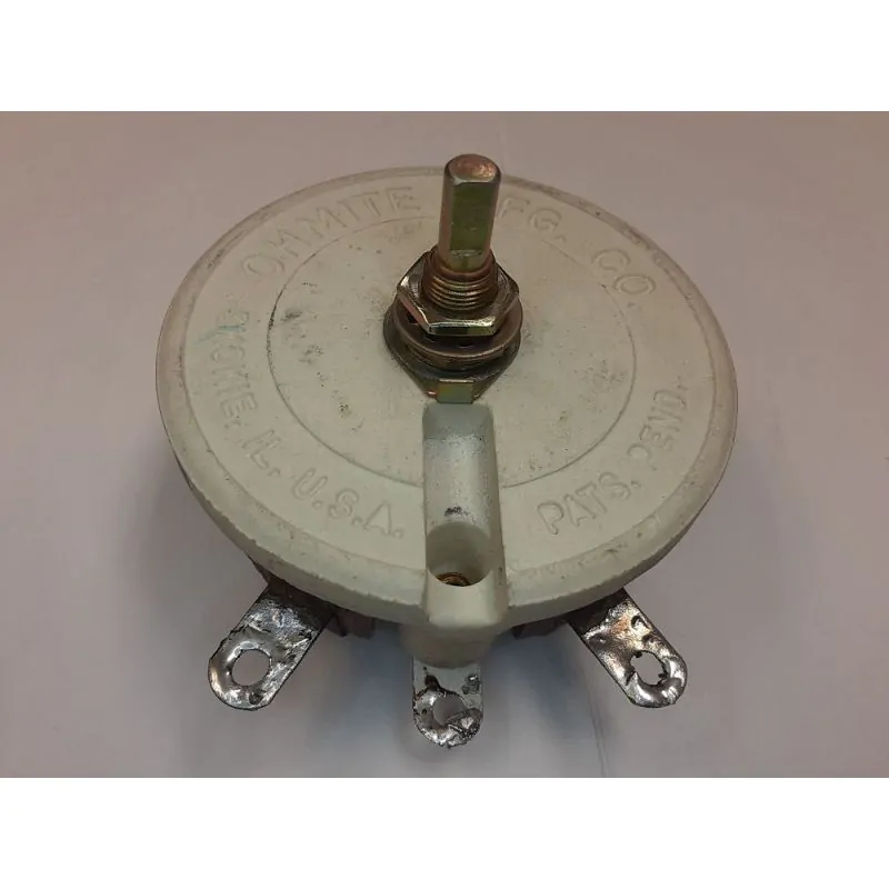 SURPLUS OHMITE 25 OHM 100W 2.0 AMP RHEOSTAT
