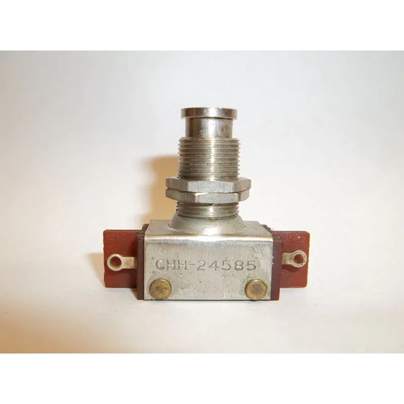 SURPLUS PUSH BUTTON SWITCH,1A 250V 3A 125V ,(ON) - OFF , Momentary(), DPST,SOLDER TERMINALS,CHH-24585