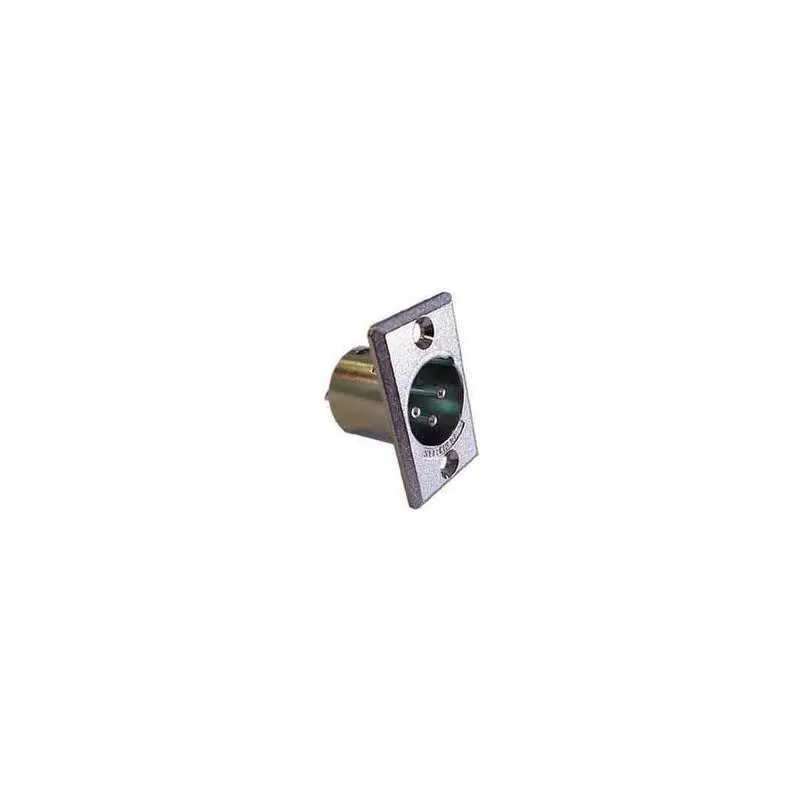 SWITCHCRAFT 3 PIN MALE XLR PANEL MOUNT CONNECTOR .766 inch 19.45MM MOUNTING HOLE, Cannon XLB32
