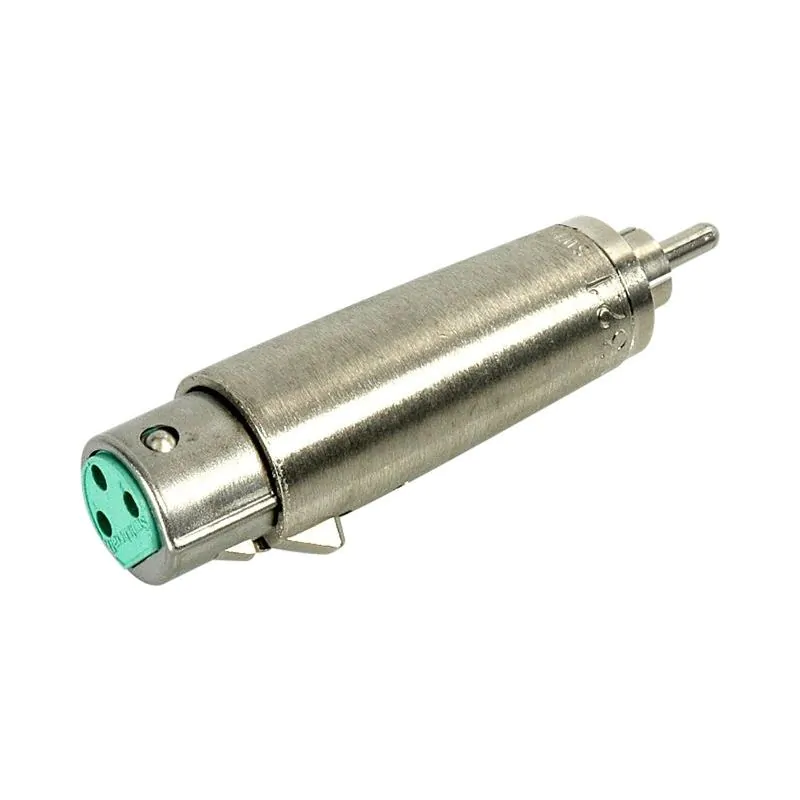 SWITCHCRAFT 3 PIN XLR FEMALE TO RCA MALE PLUG ADAPTOR