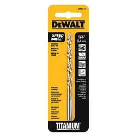 Titanium Speed Tip Drill Bit 1/4 in DW1316