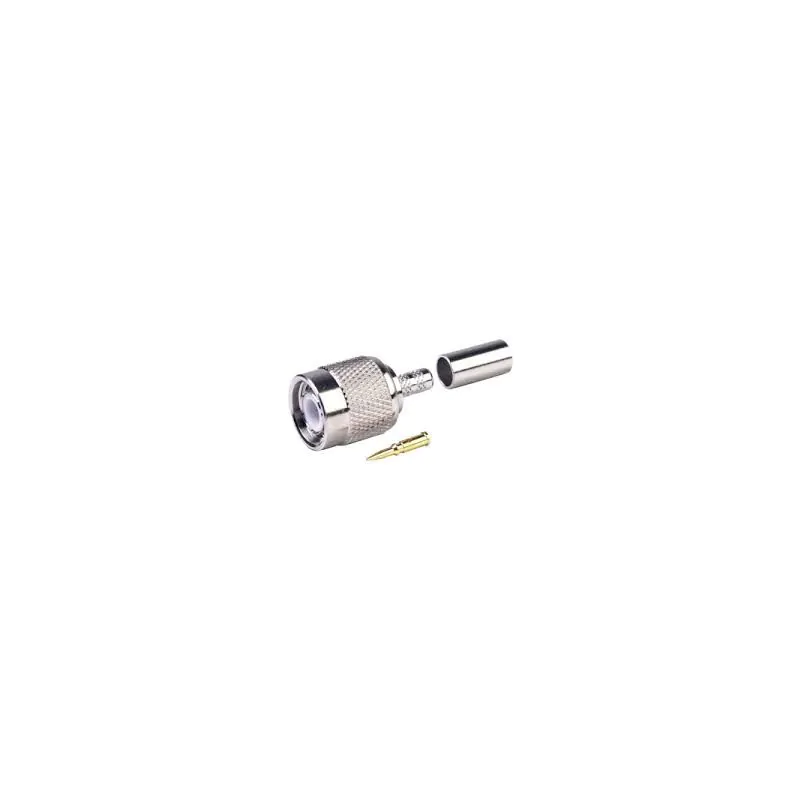 TNC MALE 3 PIECE CRIMP RG59 TEFLON