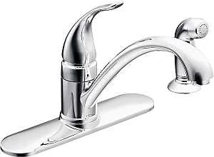 Torrance 1-Handle Kitchen Faucet with Side Spray, Chrome