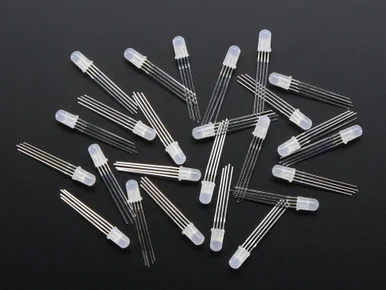 Transparent RGB 5mm LED (25 pack)