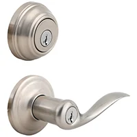 Tustin Keyed Entry Door Knob & Deadbolt Combo Pack, Satin Nickel