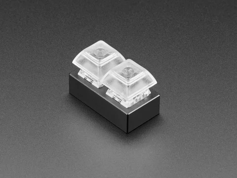 Two Key Black Aluminum Keypad Shell Enclosure - MX Compatible Switches