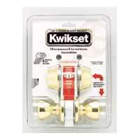 Tylo Keyed Entry Knob & Deadbolt Combo Pack, Polished Brass