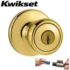 Tylo Keyed Entry Knob in Polished Brass US3