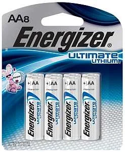 Ultimate Lithium AA Batteries 8 Pack Long-Lasting Extreme Temp