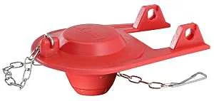 Ultra 2X 2 in Adjustable Toilet Flapper, Red Rubber