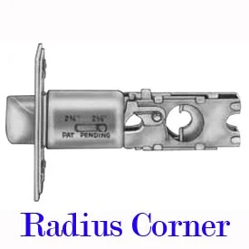 Ultra Hardware Radius Corner Adjustable Deadlatch - Polished Brass US3