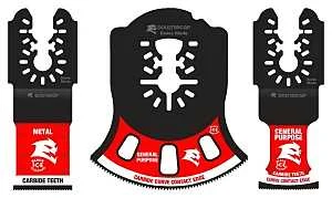 Universal Fit Oscillating Multi-Tool Blade Set, 3-Piece