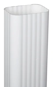 Vinyl Rain Gutter 10 ft x 3 in Traditional White