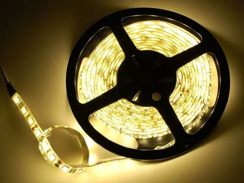 Warm white LED weatherproof flexi-strip 60 LED - 4m