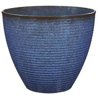 Wave Resin Planter 17-3/4 in Dia x 15 in H