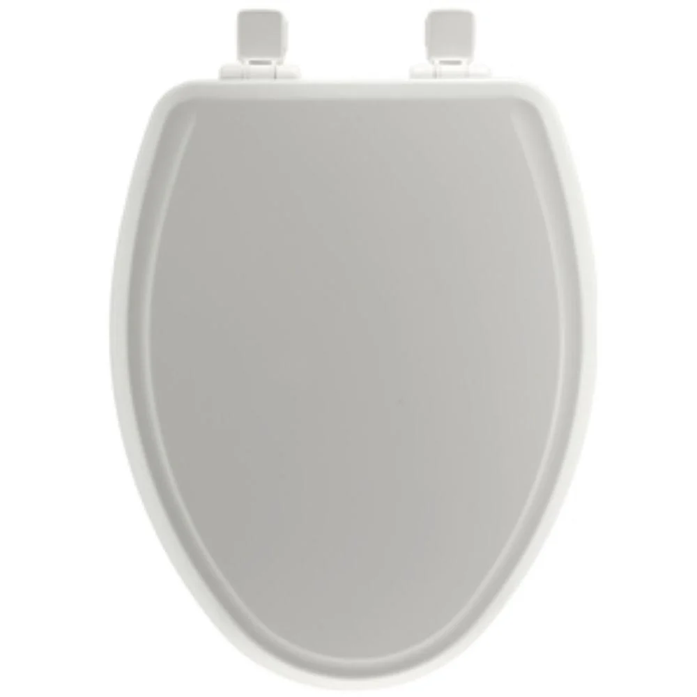 WHITE E-Z CLOSE ELONGATED TOILET SEAT