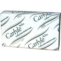 White Multifold Paper Towels, Premium Absorbent, 12 Rolls/Case