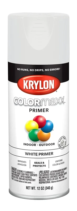 White Spray Primer, 12 oz