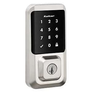 Wi-Fi Touchscreen Smart Deadbolt Lock, Satin Nickel