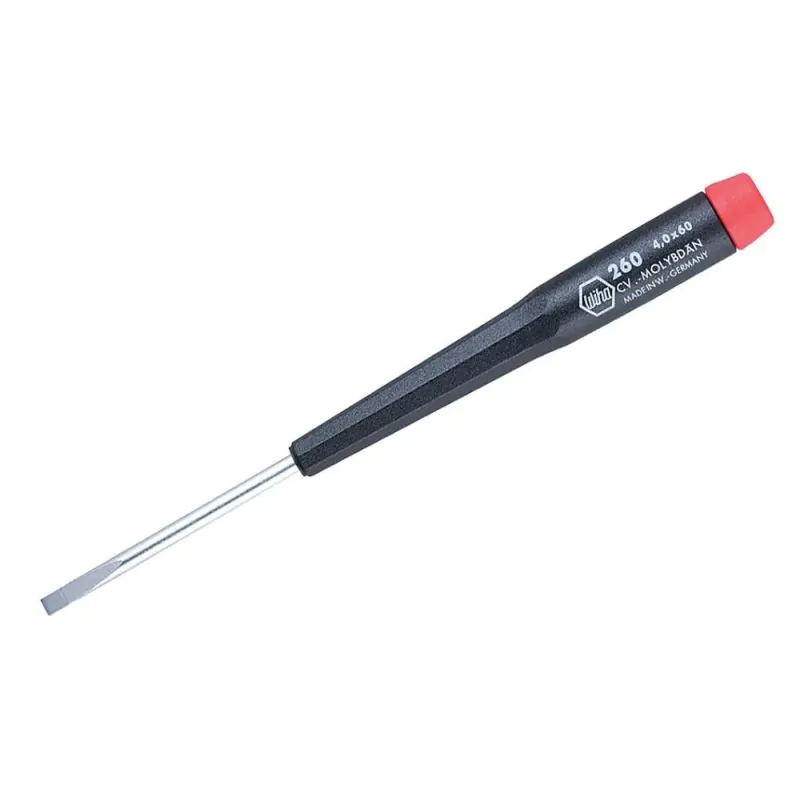 WIHA 260 Precision Slotted SCREWDRIVER 3.5mm ( 9/64 inch ), blade length 60mm