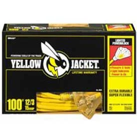 Yellow Jacket 12/3 100 ft. Power Block Extension Cord