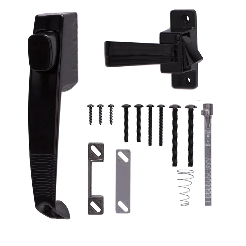 Zinc Pushbutton Latch for Out-Swinging Screen & Storm Doors